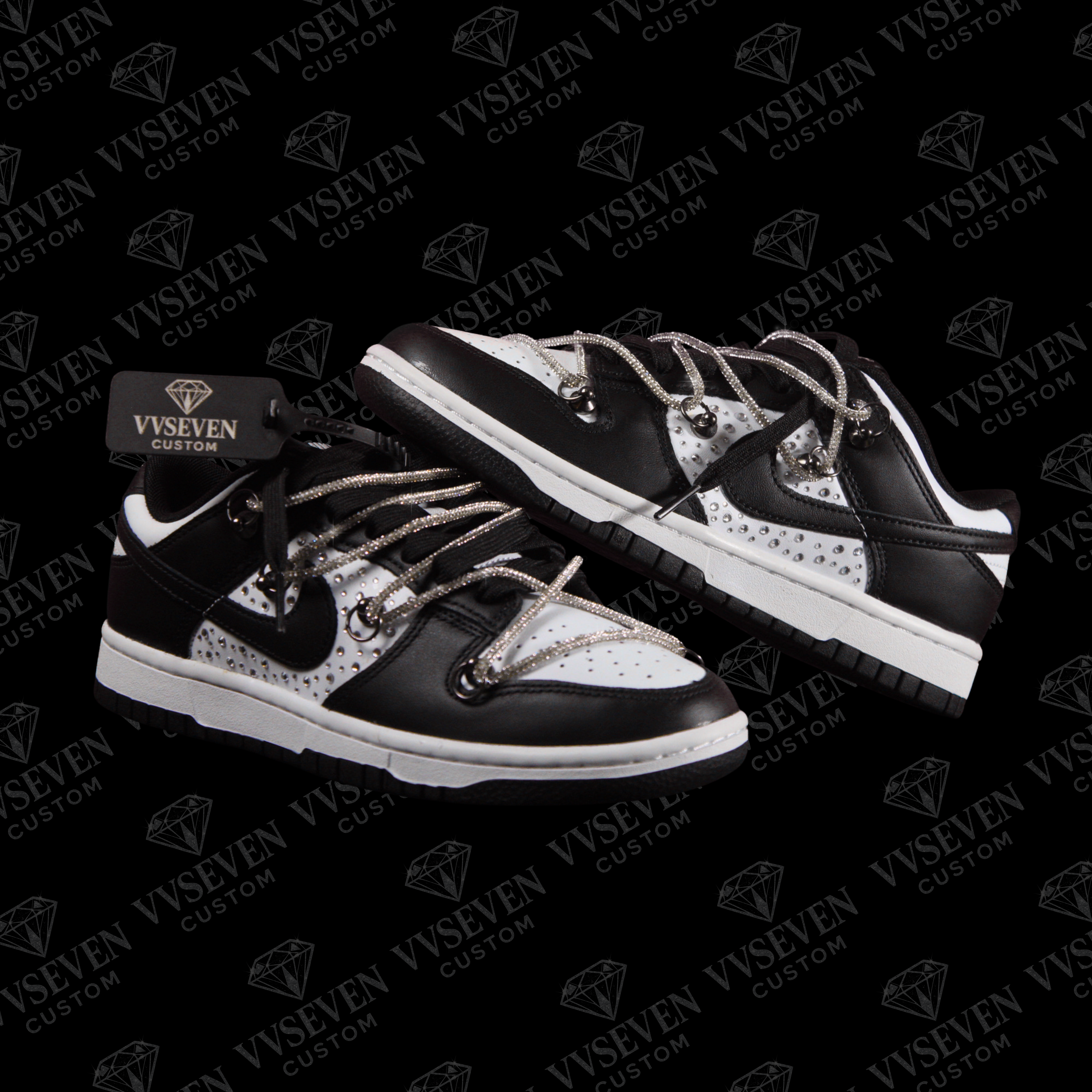Dunk Low Black/White “Luxury Edition” - VVSEVENCUSTOM