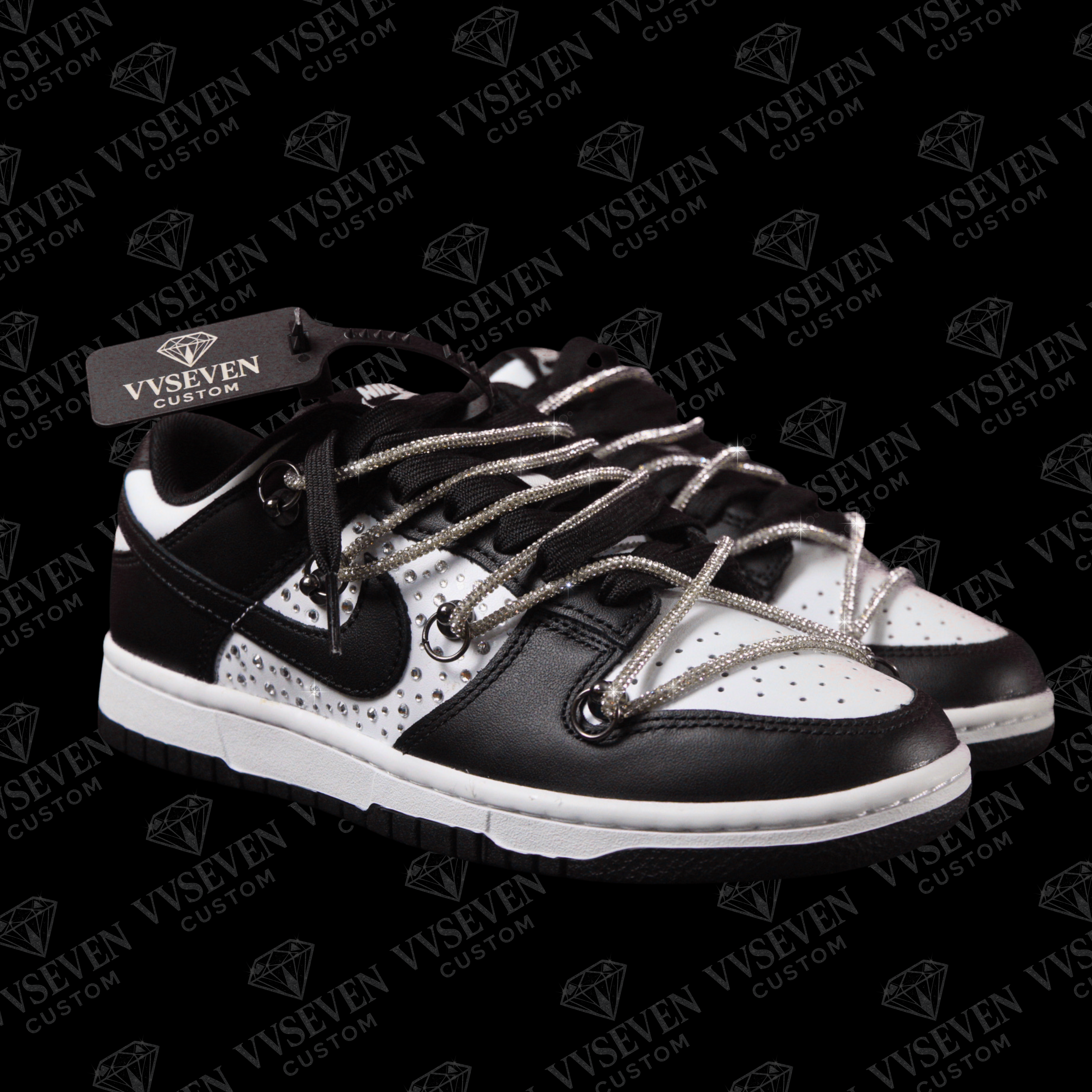 Dunk Low Black/White “Luxury Edition” - VVSEVENCUSTOM
