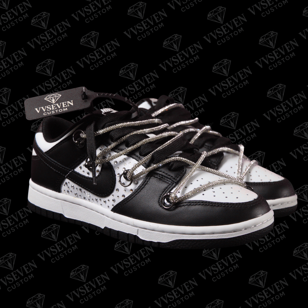 Dunk Low Black/White “Luxury Edition” - VVSEVENCUSTOM