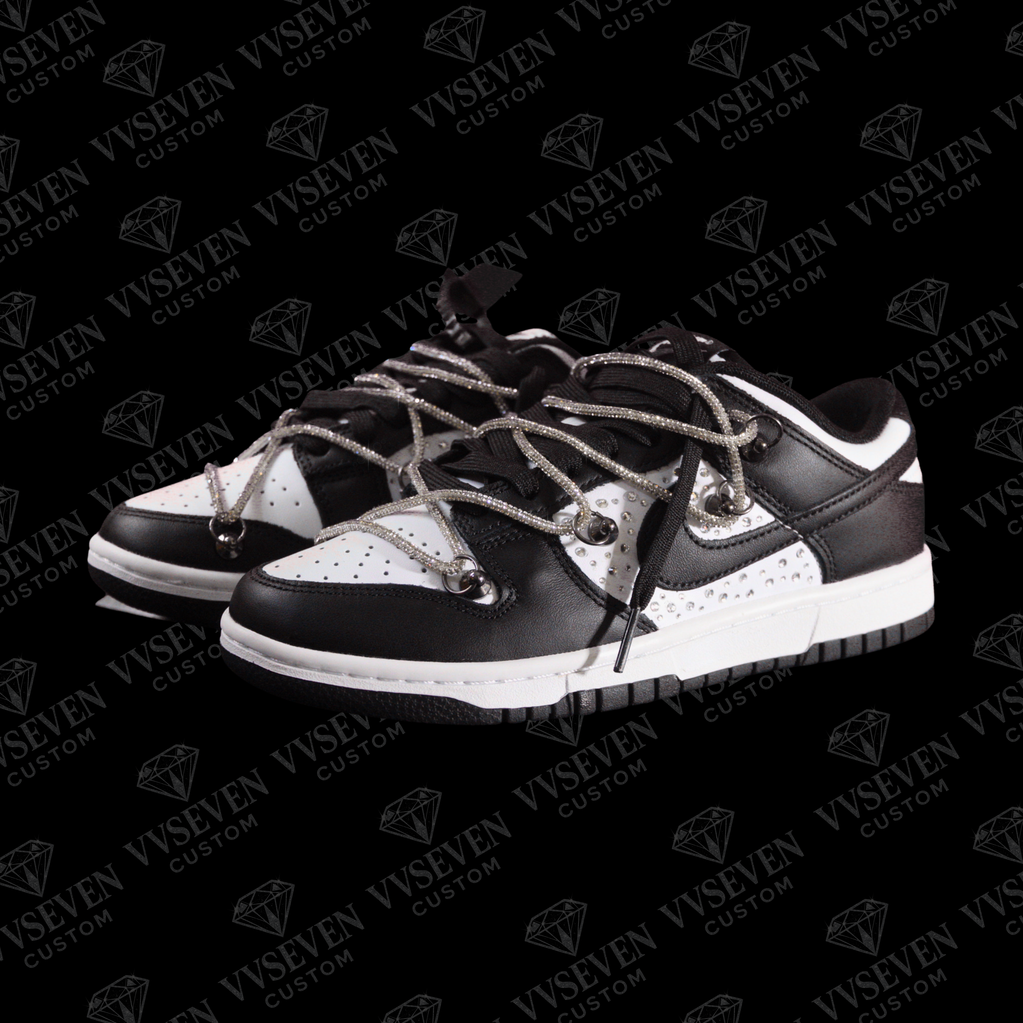 Dunk Low Black/White “Luxury Edition” - VVSEVENCUSTOM