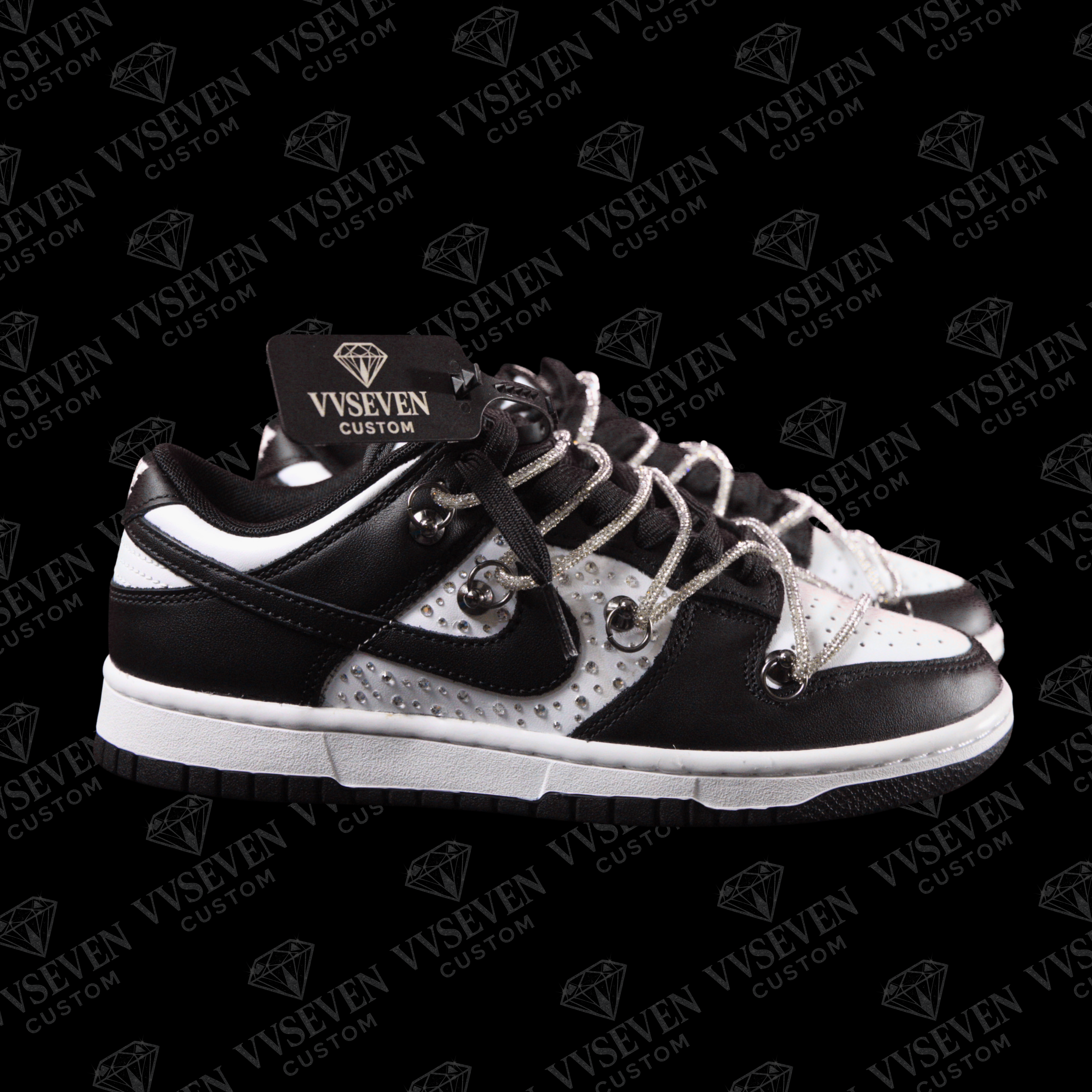 Dunk Low Black/White “Luxury Edition” - VVSEVENCUSTOM